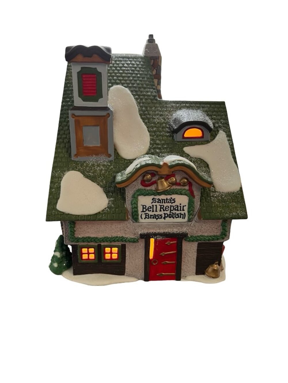 Department 56 North Pole Series Santa’s Bell Repair 56389 Lighted Building 1996
